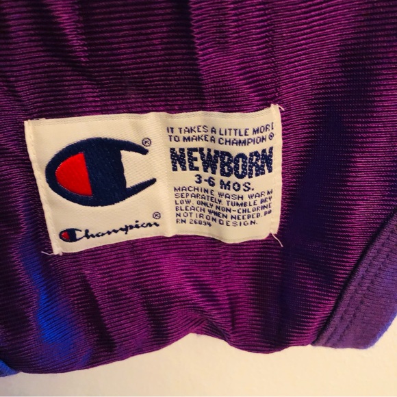Vintage NBA x Champion purple jersey onesie 3-6M - Picture 5 of 5